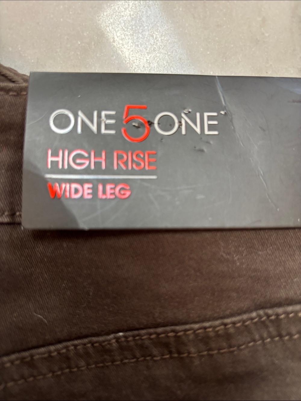 one 5 one Brown Wide-Leg Pants - Picture 3 of 8
